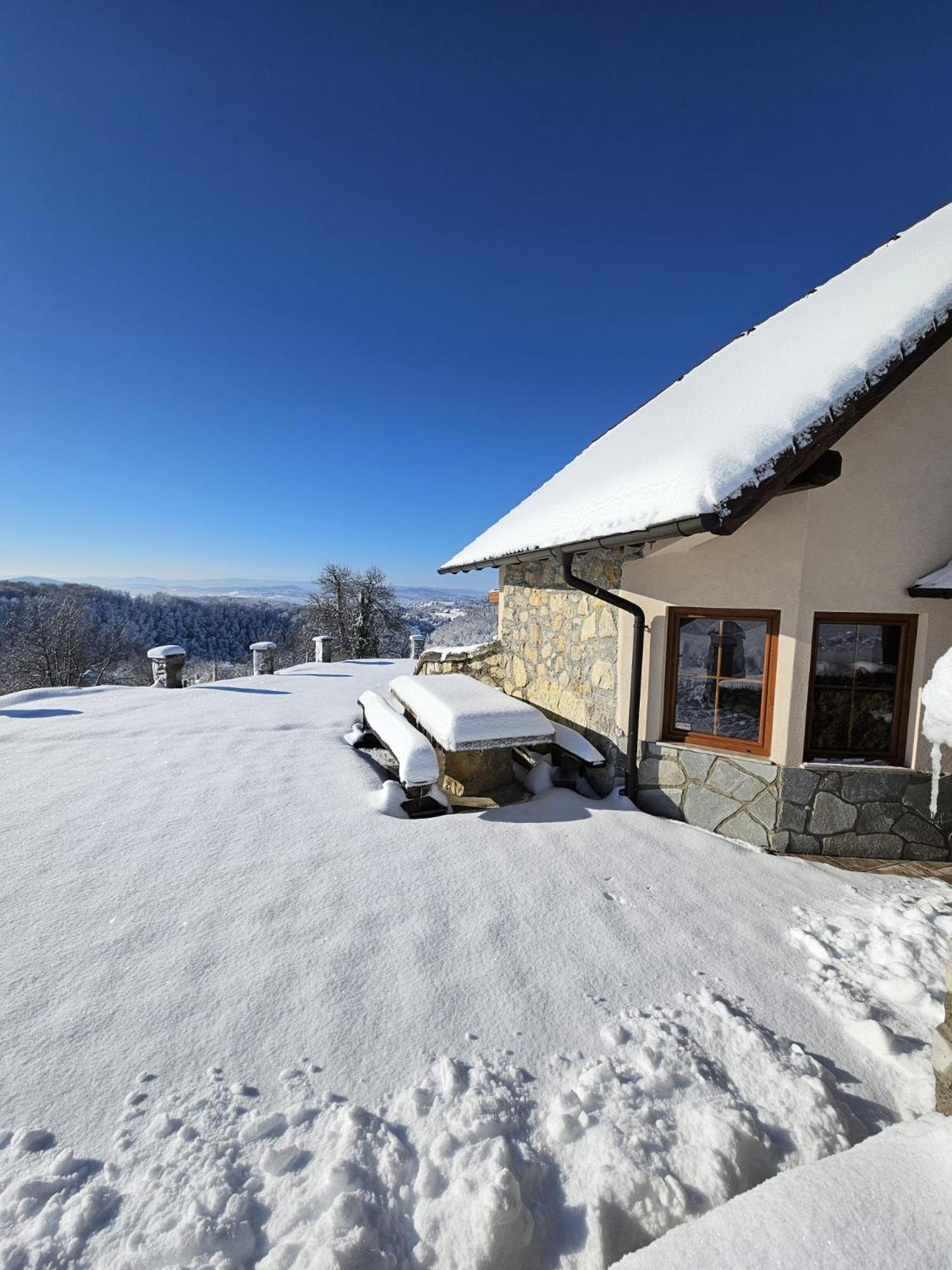 Zerko Holiday Home - Vineyard Chalet With Sauna And Jacuzzi Free Mirna Extérieur photo