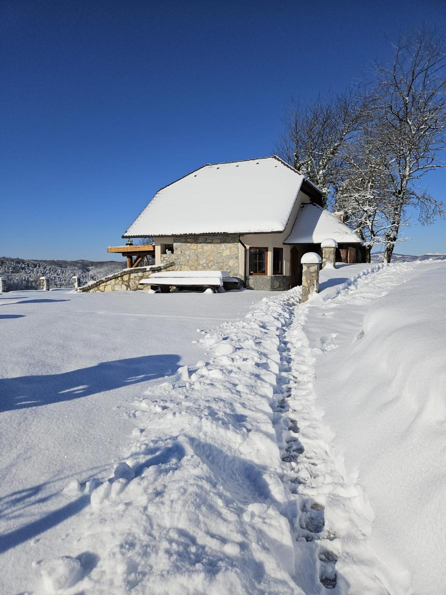 Zerko Holiday Home - Vineyard Chalet With Sauna And Jacuzzi Free Mirna Extérieur photo