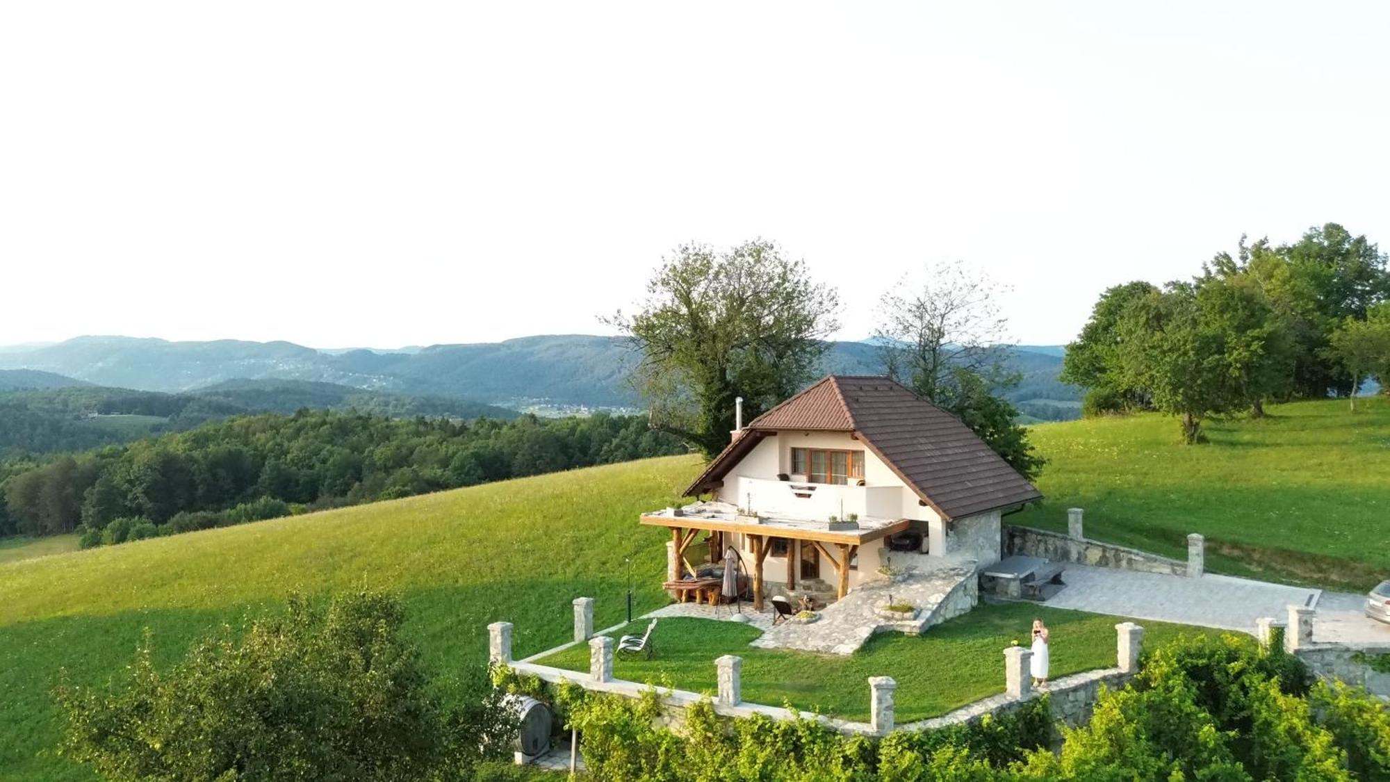 Zerko Holiday Home - Vineyard Chalet With Sauna And Jacuzzi Free Mirna Extérieur photo